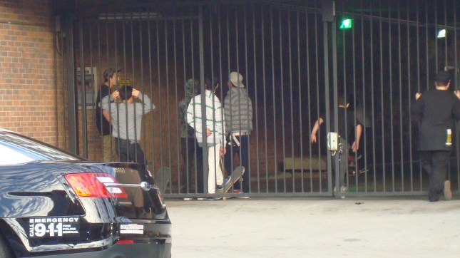 Kids on skateboards are a common sight.