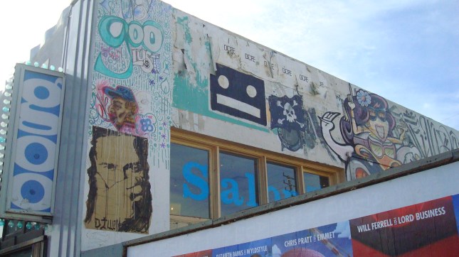 Street artists have been busy on Fairfax.