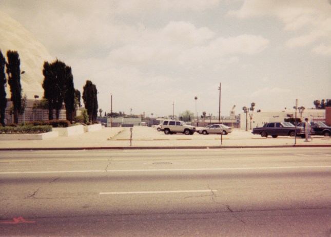 This shot was taken facing the opposite direction, now looking across the parking lot towards Morningside Court.