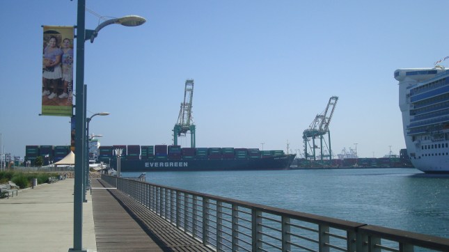 A view of the Port from the water's edge.
