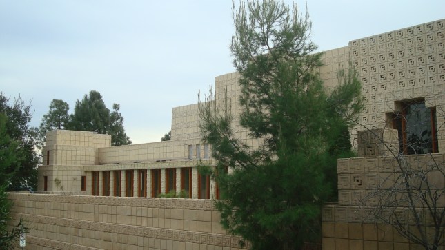 The front of the house.