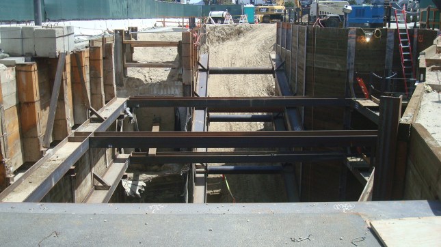 Another shot of construction at the North Hollywood site