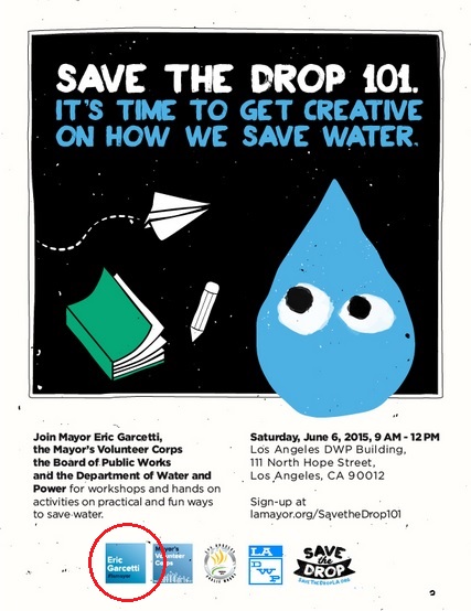 Poster for Save the Drop campaign