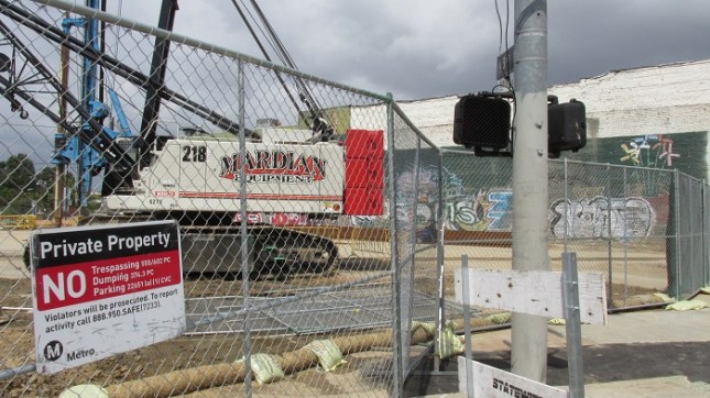 Future site of the Leimert Park stop on the Crenshaw/LAX Line.