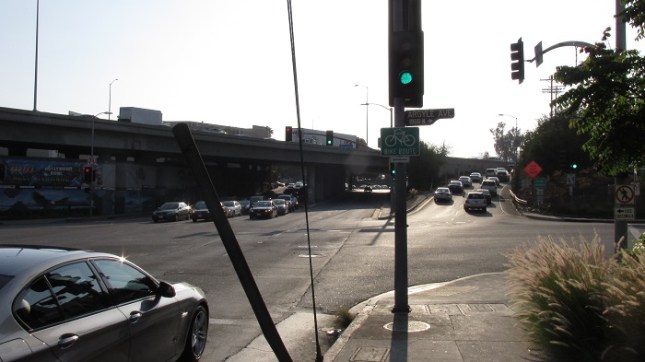 Northbound onramp for the Hollywood Freeway