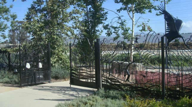 The gate that leads to the river.