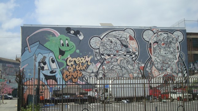 Dabs & Myla and How & Nosm, Alameda and Third, rear of building