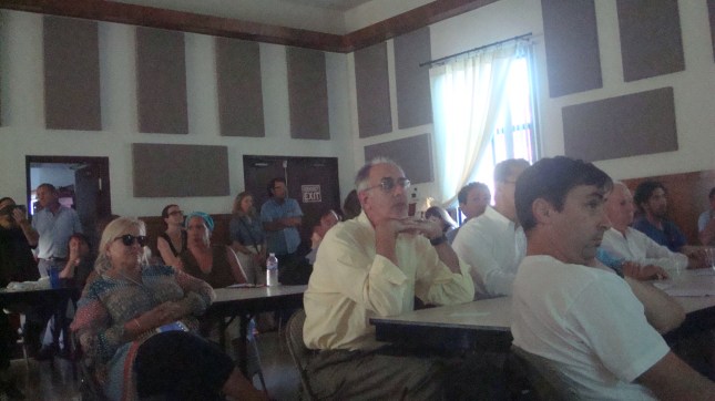 The audience is skeptical.