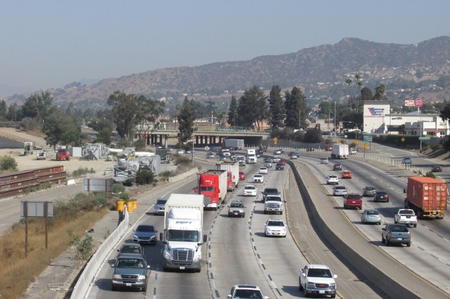 Emp 12 Fwy Bridge Trucks