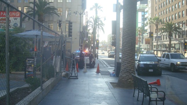 Hlwd Blvd After Protest 200603 H&V LAPD