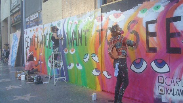 Hlwd Protest Art Be the Change Artists